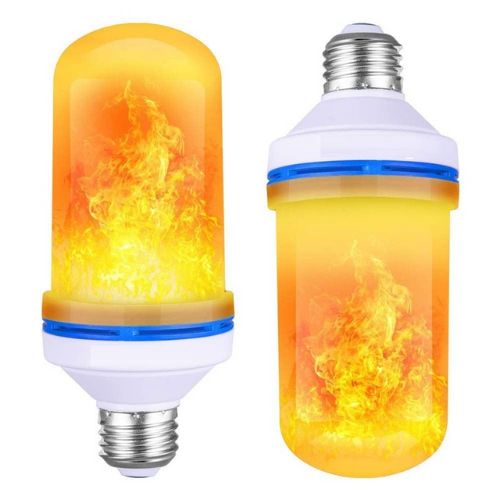 2x LED Flame Effect Light Bulb